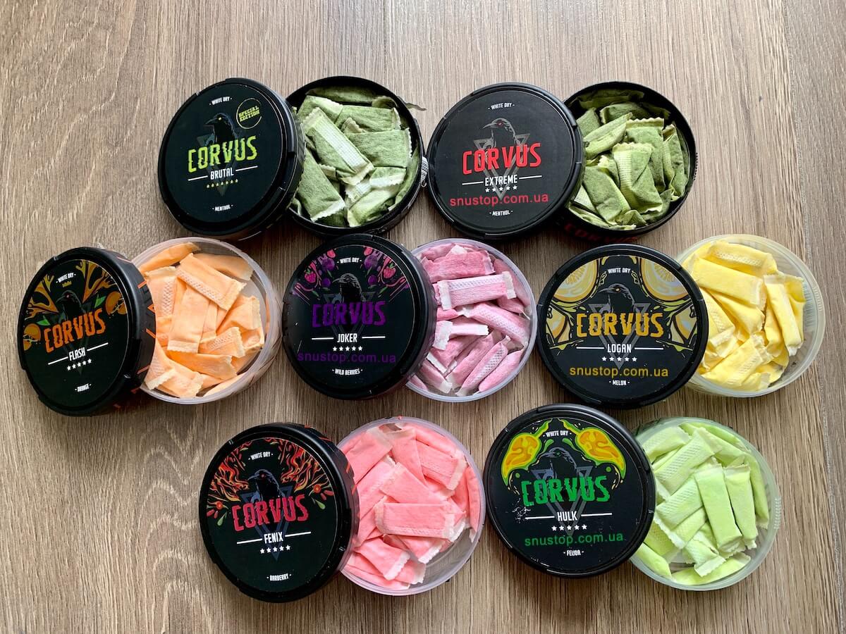 Снюс корвус все вкусы