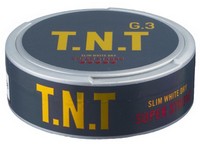 G.3 T.N.T Slim White Dry Super Strong Snus