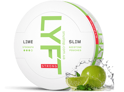 LYFT Strong Lime Slim All White snus