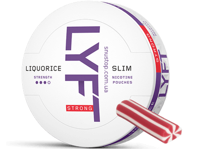 LYFT Strong Licorice Slim All White Snus