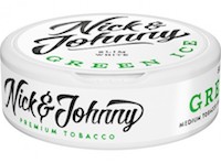 Nick & Johnny Green Ice Slim White Portion Snus