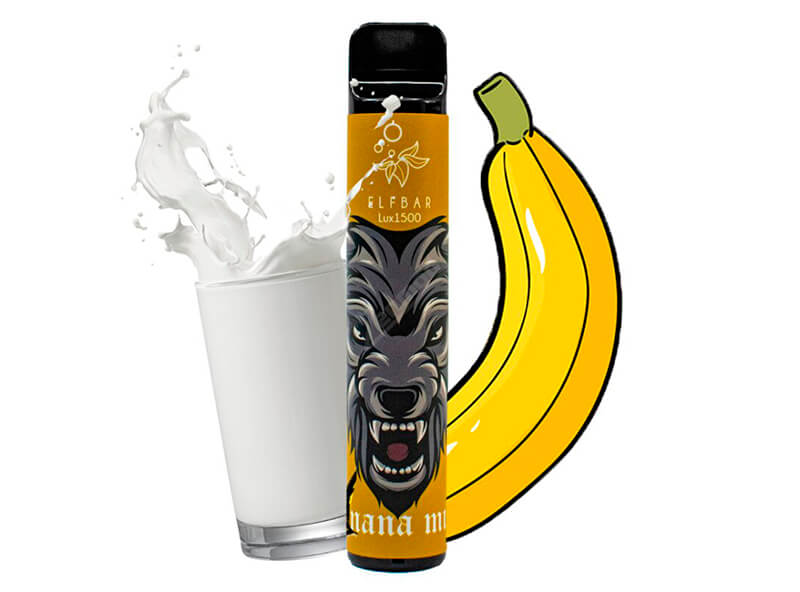 Elf Bar Lux 1500 со вкусом банана с молоком🍌🥛