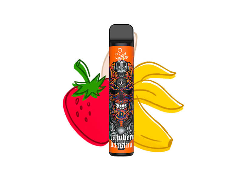 Elf Bar Lux 1500 со вкусом банан с клубникой🍌🍓