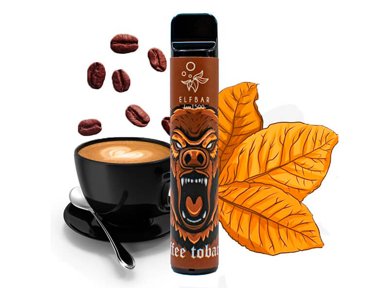 Elf Bar Lux 1500 со вкусом кофе с табаком☕️🌱