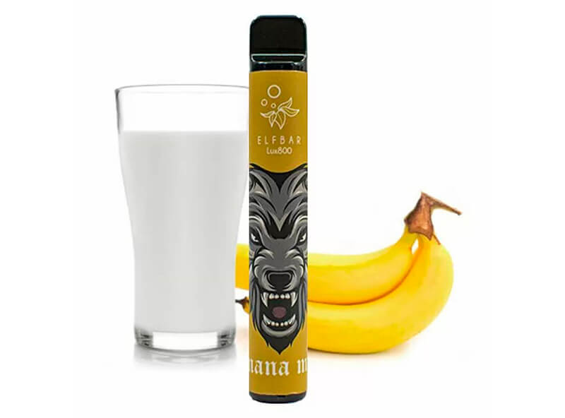 Elf Bar 800 со вкусом банан с молоком🍌🥛