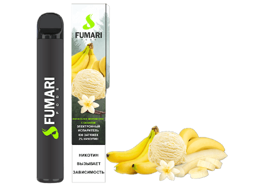 Fumari pods 800 Ванильное мороженое с бананом🍦🍌