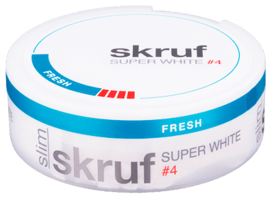 Skruf Super White Slim Fresh Strong No.4