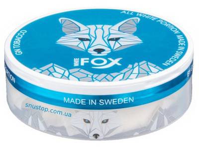 White Fox Slim All White Portion Snus